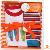 美國 BabyLegs 新生兒有機棉禮盒組 (衝浪男孩)