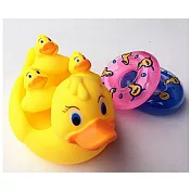 幼兒洗澡戲水動物親子組玩具(共三款 )黃小鴉泳圈