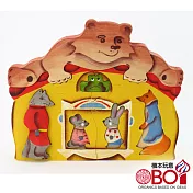 俄羅斯積木-淳木童話-立體拼圖系列- 熊與木屋