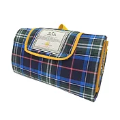 【DESTINO STYLE】256經典格紋野餐毯-霓虹藍