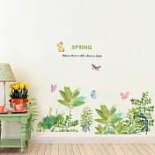時尚壁貼 - 韓系浪漫花草