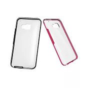 【買一送一】HTC One M9 原廠彩邊雙料透明保護殼HC C1153(台灣代理商-盒裝)桃紅