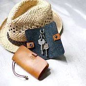 【預購商品】HANDIIN|日式時尚高質感牛皮鑰匙包 駝色