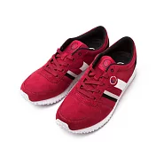 FYE法國復古慢跑鞋 日本超纖環保休閒鞋(再回收概念,耐穿,不會分解) 男女生款---舒適‧時尚。42酒紅色