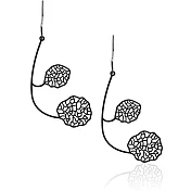 moorigin / 連繫耳環 S / 黑