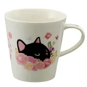CHOO CHOO薔薇黑喵星馬克杯- 日本製 !