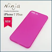 【東京御用Ninja】iPhone 7 Plus (5.5吋) 超薄質感磨砂保護殼（霧透桃紅）