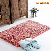 G+居家 超細纖維長毛吸水止滑墊(40x60cm)粉嫩紅