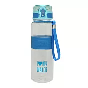 MY WATER 萌夏彈蓋水壺 600ml藍