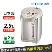 【TIGER 虎牌】2.91L 超節能VE電氣熱水瓶(PVW-B30R ) 不鏽鋼色