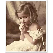 ArtLife藝術生活【DT001】少女的祈禱_DIY 數字 油畫 彩繪