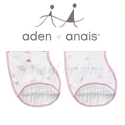 美國Aden+Anais 經典拍隔兩用巾(2入裝) 愛心點點款7034