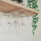 Peachy Life 不鏽鋼吊掛層板高腳杯架/酒杯架