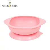 【MARCUS＆MARCUS】動物樂園矽膠防漏幼兒學習吸盤碗-粉紅豬