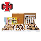 【EDTOY 旋轉磁力積木】木質積木寶盒 ACT06192