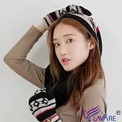 LAVARE 帽圍 原住民圖紋黑灰