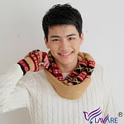 LAVARE 帽圍 原住民圖紋卡其