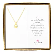 Dogeared love loyalty friendship 金色蓮花項鍊 愛忠誠友誼