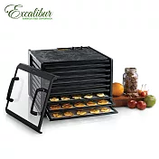 (透明門)美國伊卡莉柏九層乾果機-尊貴黑(3926TCDB)