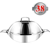 【日象】3層複合金不鏽鋼炒鍋38公分_ZONP-W01-38S