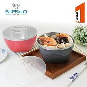 牛頭牌 平蓋彩晶隔熱碗900cc /單入-粉