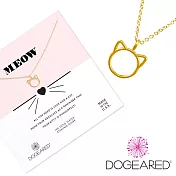 Dogeared purrfection 金色貓咪項鍊 呼嚕愛自由愛冒險 附原廠盒