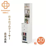 【Sato】DOLLY朵莉雙抽單門SMART隙縫櫃‧幅30cm