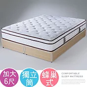 Homelike 喜家居Q彈蜂巢式三線獨立筒床墊-雙人加大6尺(1669)