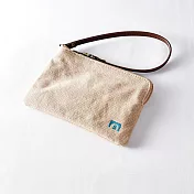 Leaf 3色手拿包/手機包/信用卡夾 卡其