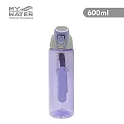 MY WATER 素雅風格水壺 600ml 3色可選紫色