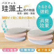 泥の物語 天然珪藻土吸水防潮鞋墊/皂墊(HM-608)吊衣櫥防潮*6入