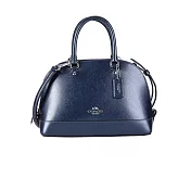 預購【COACH】金?色系列貝殼包F56190(金屬藍)