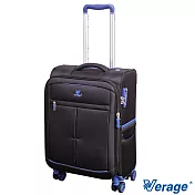 Verage 19吋 超輕量經典格紋環保旅行箱三代(黑)19吋