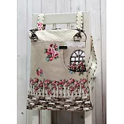 薔薇系列手工包-晨光(米)-way揹袋