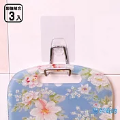 【歐奇納 OHKINA】隨手貼系列 多功能手機/萬用置物架組 三入組(置物架+方勾1入)