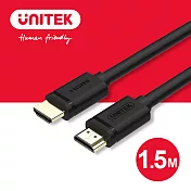 UNITEK 2.0版HDMI高畫質數位傳輸線1.5M