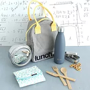 加拿大fluf有機棉拉鏈隨手袋--午餐