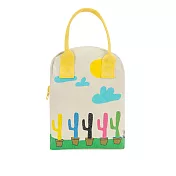 加拿大fluf有機棉拉鍊隨手袋--仙人掌