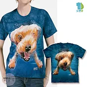 【摩達客】美國進口The Mountain 水中約克夏 純棉環保短袖T恤 青少年版M號