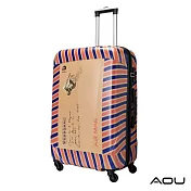 AOU 24吋 愛心公益 TSA海關鎖鏡面硬殼箱 旅行箱 (郵票箱) 90-032B