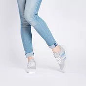 FYE法國環保鞋 麻花灰/影子藍 日本ULTRASUEDE環保超纖(類麂皮) 女生款---青春‧活力。EU36麻花灰/影子藍