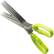 《EXCELSA》清潔刷+五層香料剪刀(綠)