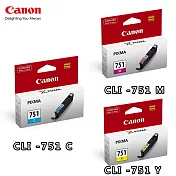 CANON CLI-751 C/M/Y原廠墨水組