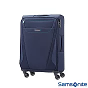 Samsonite新秀麗 24吋 Provo極致輕盈布面可擴充TSA行李箱(海軍藍)