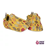 英國 POCONIDO 純手工柔軟嬰兒鞋 (秋葉-黃)30-36個月