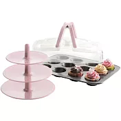 《IBILI》12格不沾瑪芬烤盤(可提)+點心盤