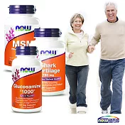 NOW健而婷－守護行動關健套組(鯊魚軟骨+葡萄糖胺+MSM)