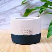 URBAN GREEN MAKERS圓型清水模盆器 / 深藍