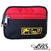 ABS愛貝斯 MIT輕量防潑水多功能腰包 防搶包 711黑紅