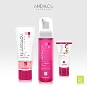 【ANDALOU安德魯】千朵玫瑰潔顏去角質潤膚組